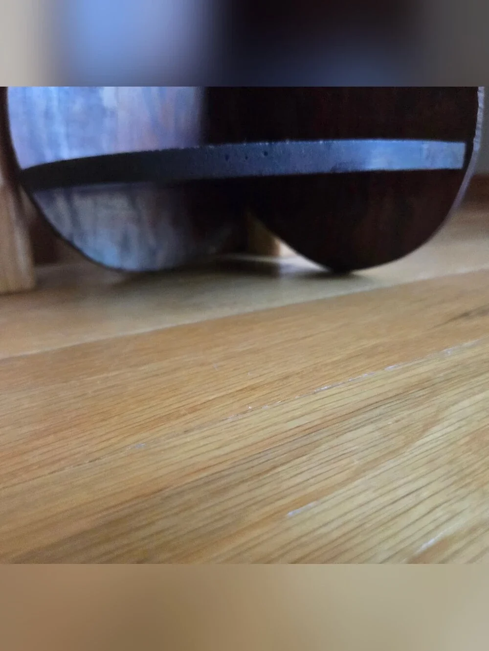 Vintage Dark Brown Wood Corner Wall Shelf